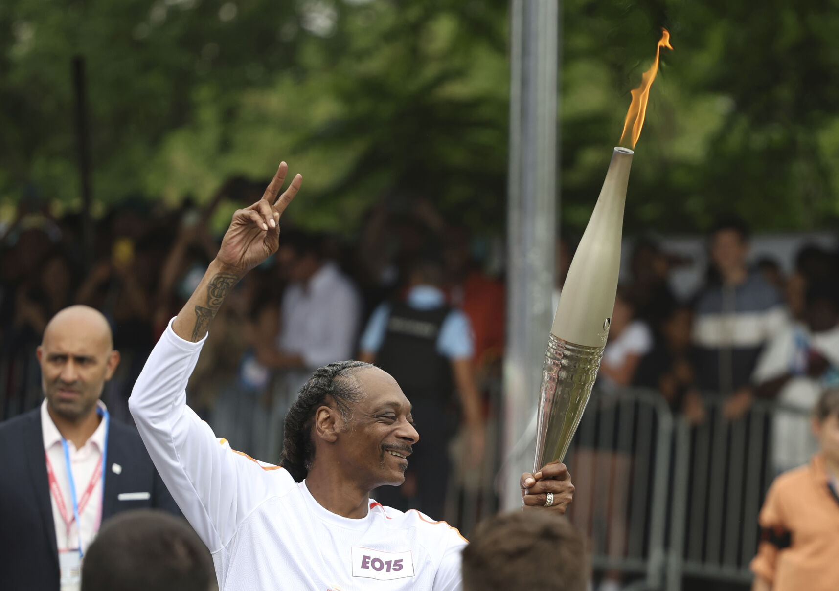 APTOPIX Paris Olympics Torch Relay